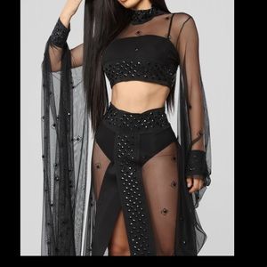 Noir coutoure set , SIZE SMALL